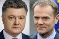 Туск поздравил Порошенко с выходом во второй тур президентских выборов